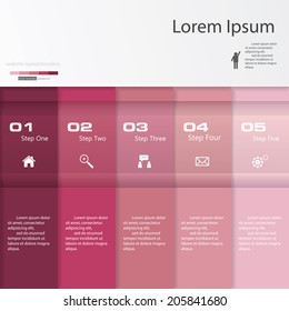 Design clean number banners template/graphic or website layout. Vector.