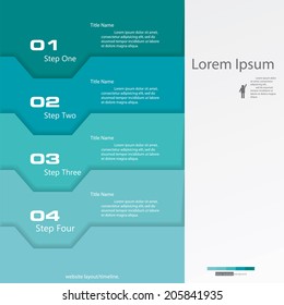 Design clean number banners template/graphic or website layout. Vector.