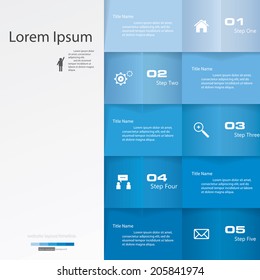 Design clean number banners template/graphic or website layout. Vector.