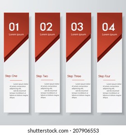 Design clean number banners template/graphic or website layout. Vector.