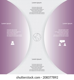 Design clean number banners template/graphic or website layout. Vector.