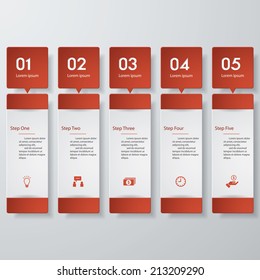 Design clean number banners template/graphic or website layout. Vector. 
