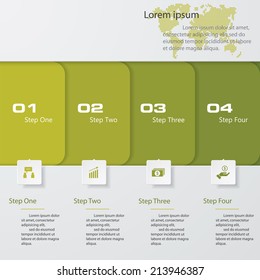 Design clean number banners template/graphic or website layout. Vector.