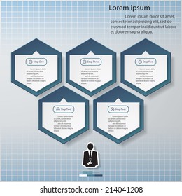 Design clean number banners template/graphic or website layout. Vector.