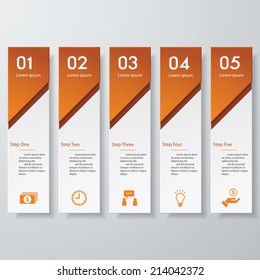 Design clean number banners template/graphic or website layout. Vector.