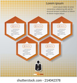 Design clean number banners template/graphic or website layout. Vector.