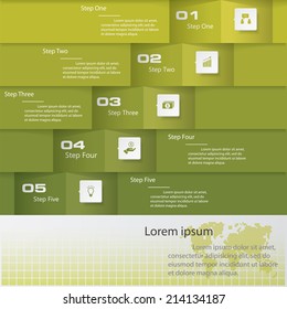 Design clean number banners template/graphic or website layout/timeline. Vector