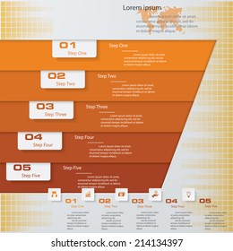 Design clean number banners template/graphic or website layout/timeline. Vector