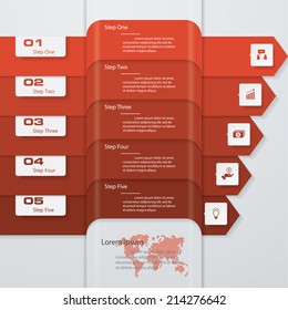 Design clean number banners template/graphic or website layout. Vector.