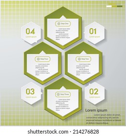 Design clean number banners template/graphic or website layout. Vector.