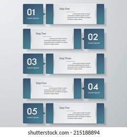 Design clean number banners template/graphic or website layout. Vector.