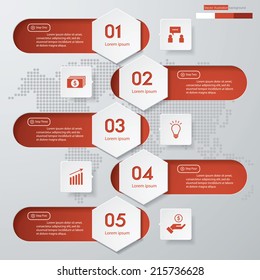 Design clean number banners template/graphic or website layout. Vector.