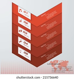 Design clean number banners template/graphic or website layout. Vector.