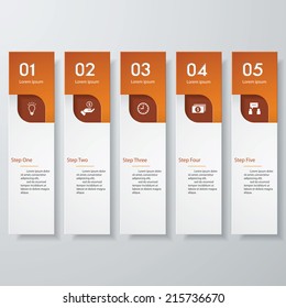Design clean number banners template/graphic or website layout. Vector.