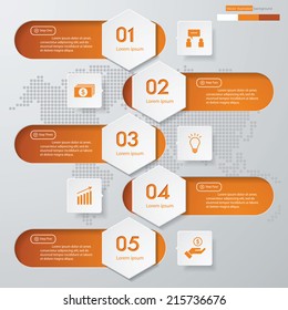 Design clean number banners template/graphic or website layout. Vector.