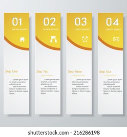 Design clean number banners template/graphic or website layout. Vector.