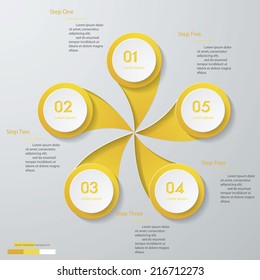 Design clean number banners template/graphic or website layout. Vector.