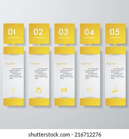 Design clean number banners template/graphic or website layout. Vector.