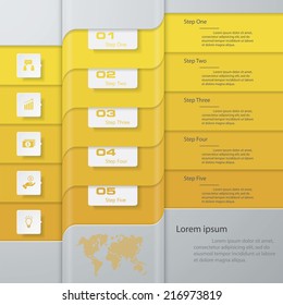 Design clean number banners template/graphic or website layout. Vector.