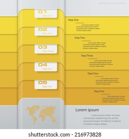 Design clean number banners template/graphic or website layout. Vector.