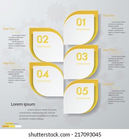 Design clean number banners template/graphic or website layout. Vector.