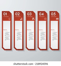 Design clean number banners template/graphic or website layout. Vector.