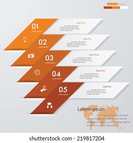 Design clean number banners template/graphic or website layout. Vector.