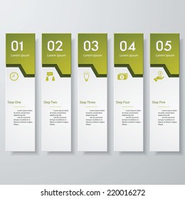 Design clean number banners template/graphic or website layout. Vector.