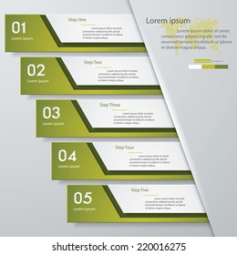 Design clean number banners template/graphic or website layout. Vector.
