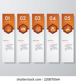 Design clean number banners template/graphic or website layout. Vector.