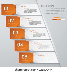 Design clean number banners template/graphic or website layout. Vector.