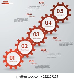 Design clean number banners template/graphic or website layout. Vector.
