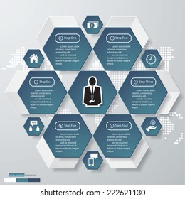 Design clean number banners template/graphic or website layout. Vector.