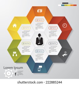 Design clean number banners template/graphic or website layout. Vector.