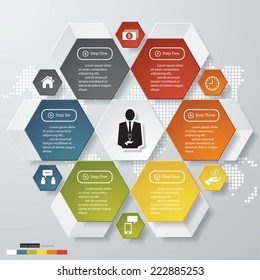 Design clean number banners template/graphic or website layout. Vector.