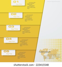 Design clean number banners template/graphic or website layout. Vector.