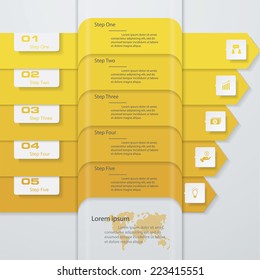 Design clean number banners template/graphic or website layout. Vector.