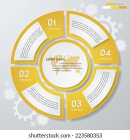 Design clean number banners template/graphic or website layout. Vector.