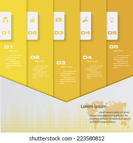 Design clean number banners template/graphic or website layout. Vector.