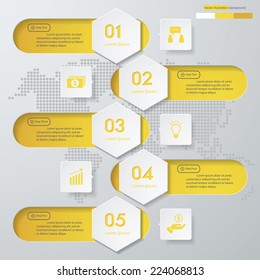 Design clean number banners template/graphic or website layout. Vector.