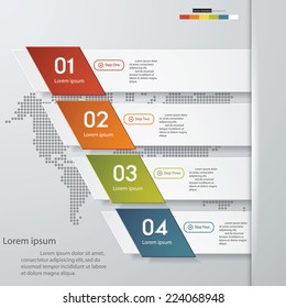 Design clean number banners template/graphic or website layout. Vector.