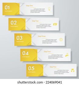 Design clean number banners template/graphic or website layout. Vector.