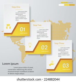 Design clean number banners template/graphic or website layout. Vector.