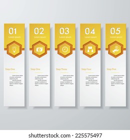 Design clean number banners template/graphic or website layout. Vector.