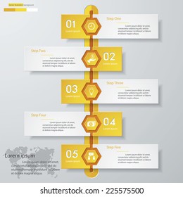 Design clean number banners template/graphic or website layout. Vector.