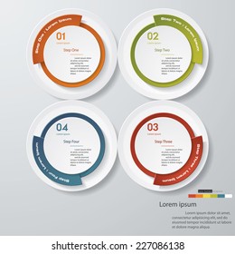 Design clean number banners template/graphic or website layout. Vector.