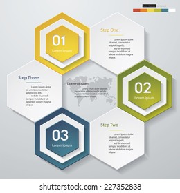 Design clean number banners template/graphic or website layout. Vector.