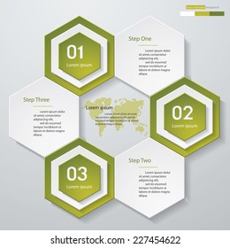 Design clean number banners template/graphic or website layout. Vector.