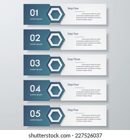 Design clean number banners template/graphic or website layout. Vector.