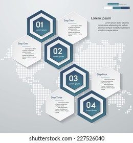 Design clean number banners template/graphic or website layout. Vector.